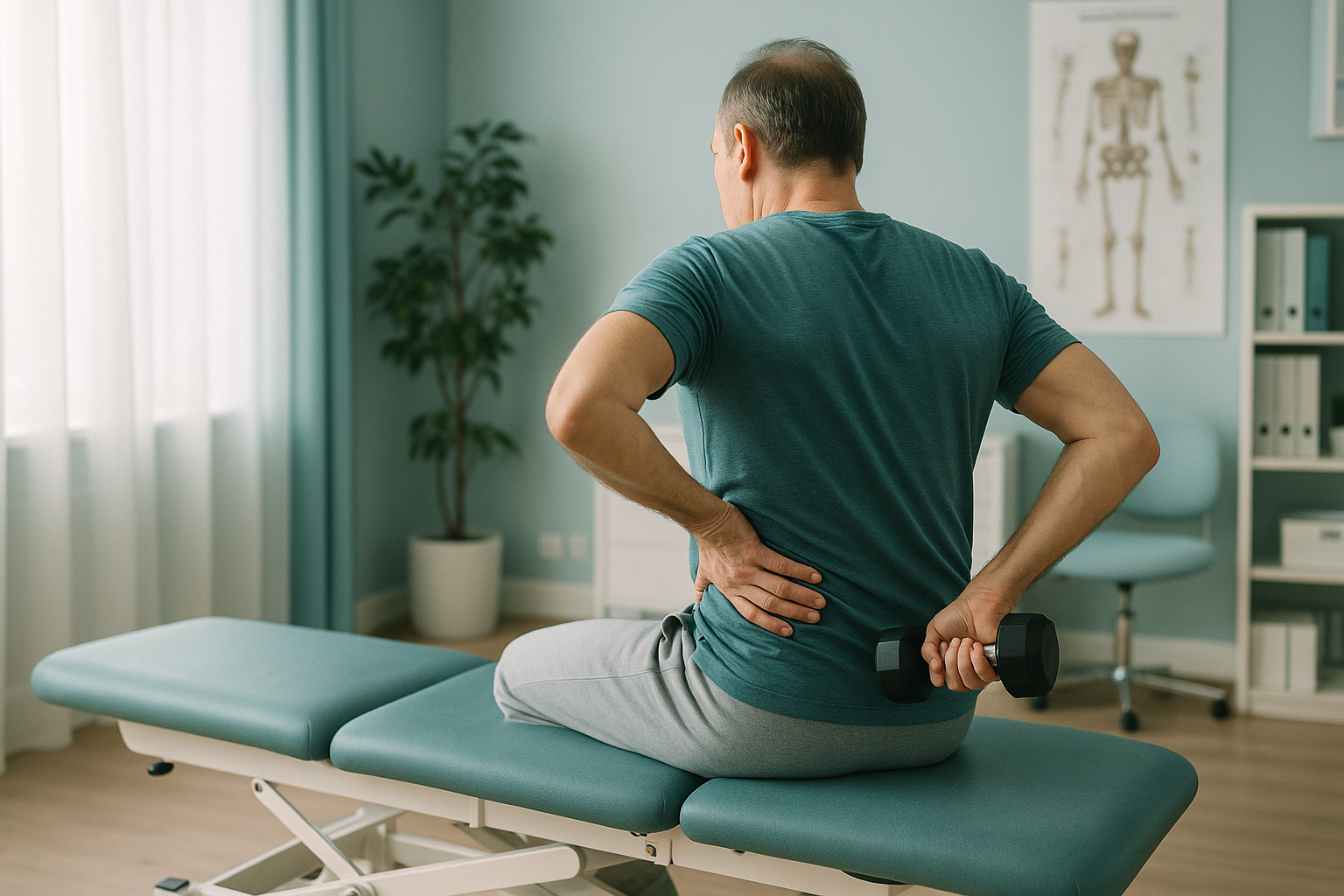 Does Strength Training Help or Harm Back Pain? — ScanAlign clinic illustration