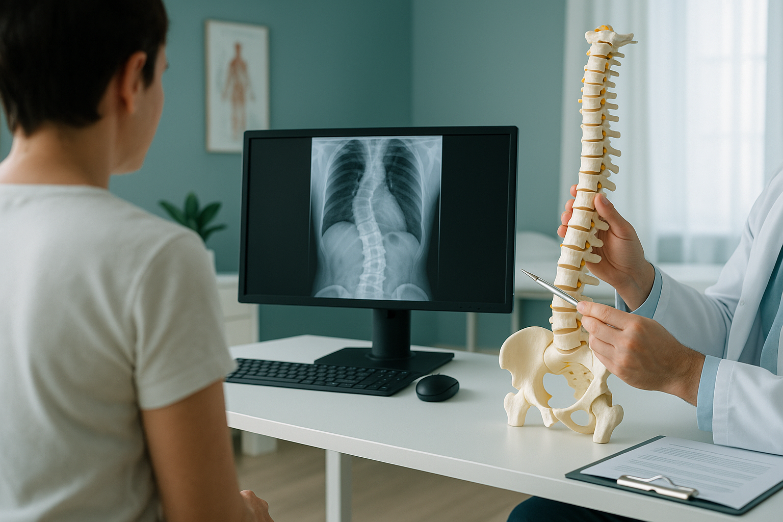 What Is Neuromuscular Scoliosis, and How Is It Managed? — ScanAlign clinic illustration