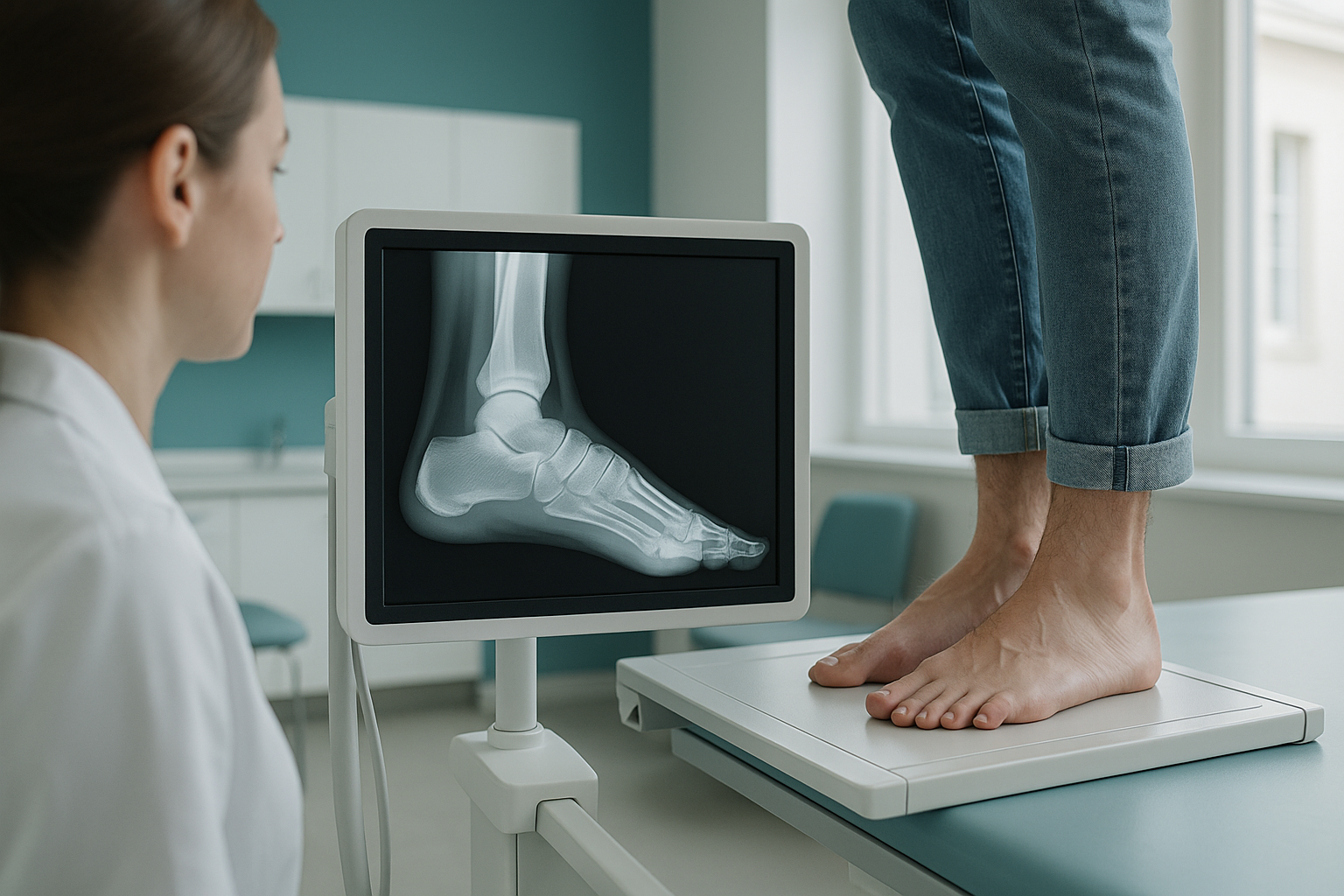 What Does a Weight-Bearing Foot X-ray Show That a Lying Scan Misses? — ScanAlign private EOS imaging clinic, Harley Street