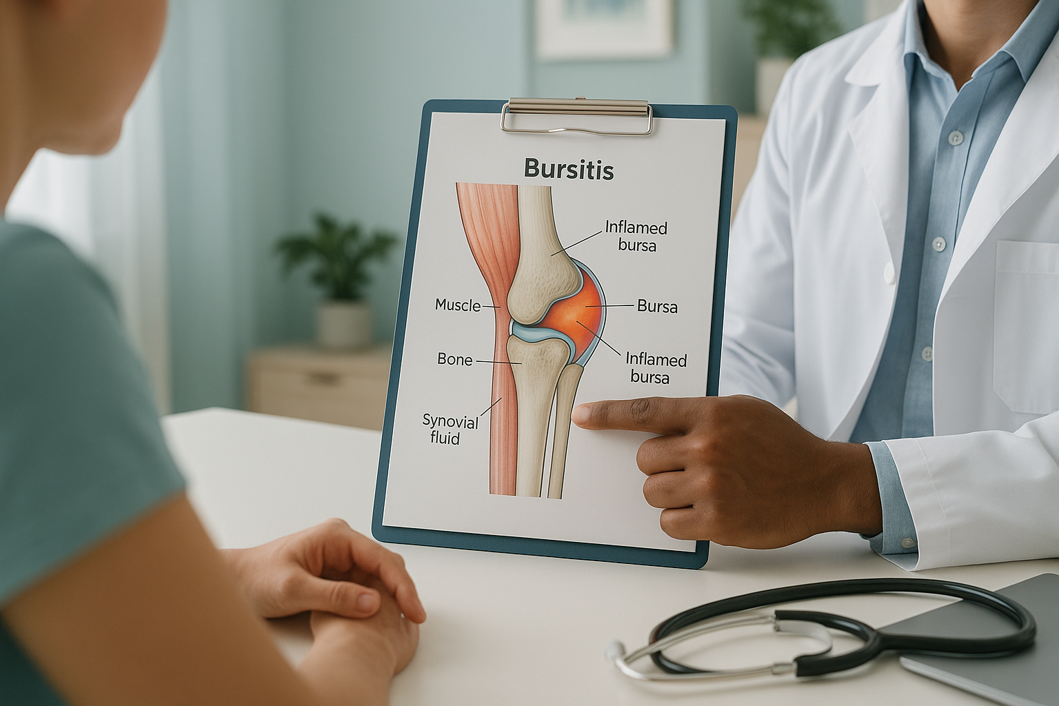 What Is Bursitis? Inflammation of a Bursa Explained — ScanAlign clinic illustration