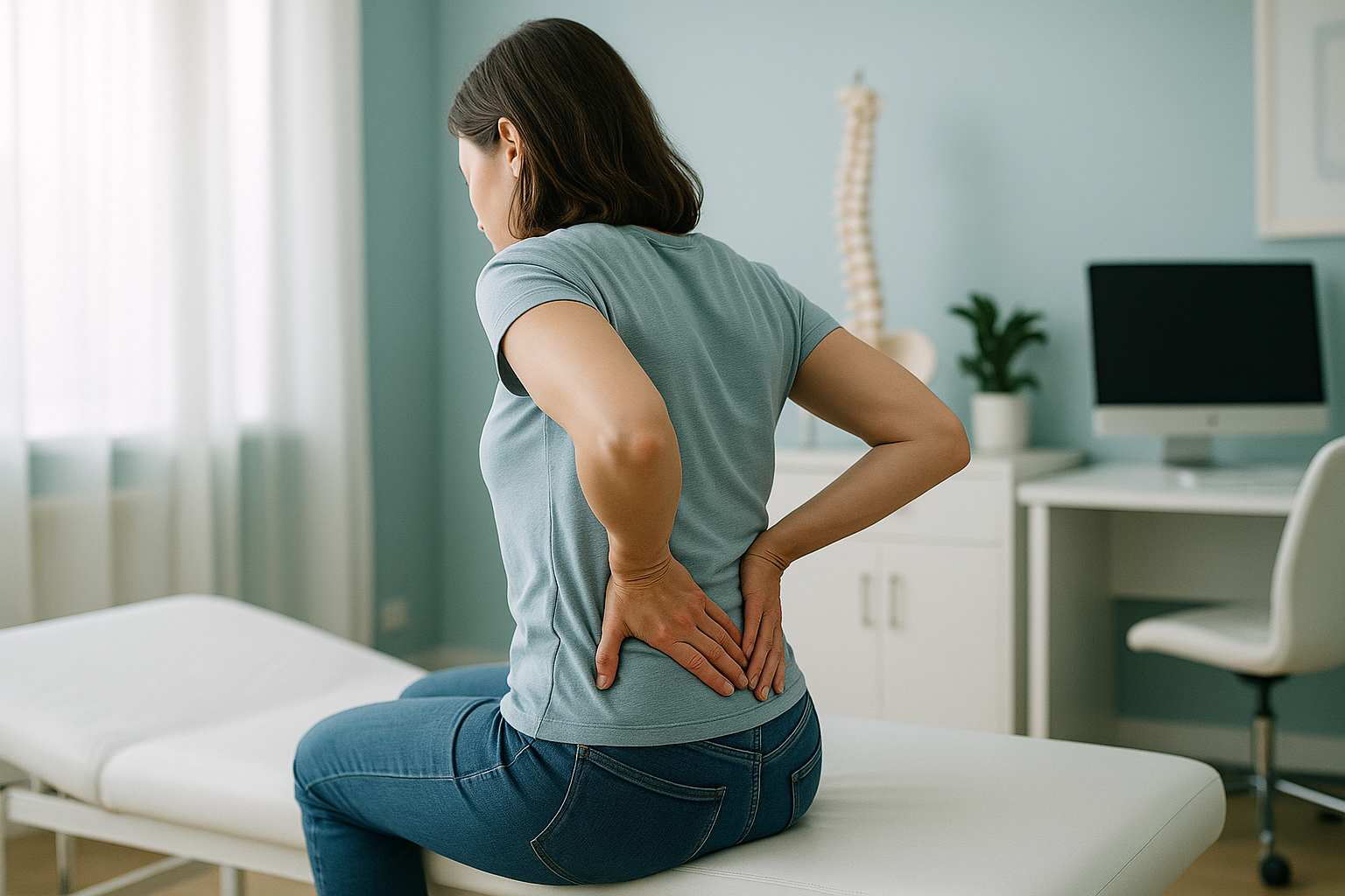 Why Does My Back Hurt When I Sit for Long Periods? — ScanAlign clinic illustration