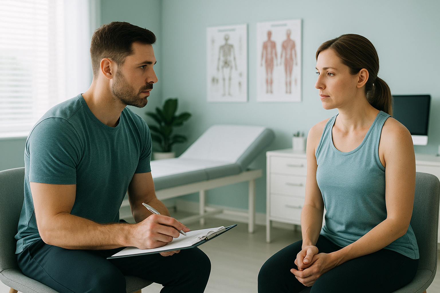 When Should a Personal Trainer Refer a Client for Assessment? — ScanAlign clinic illustration