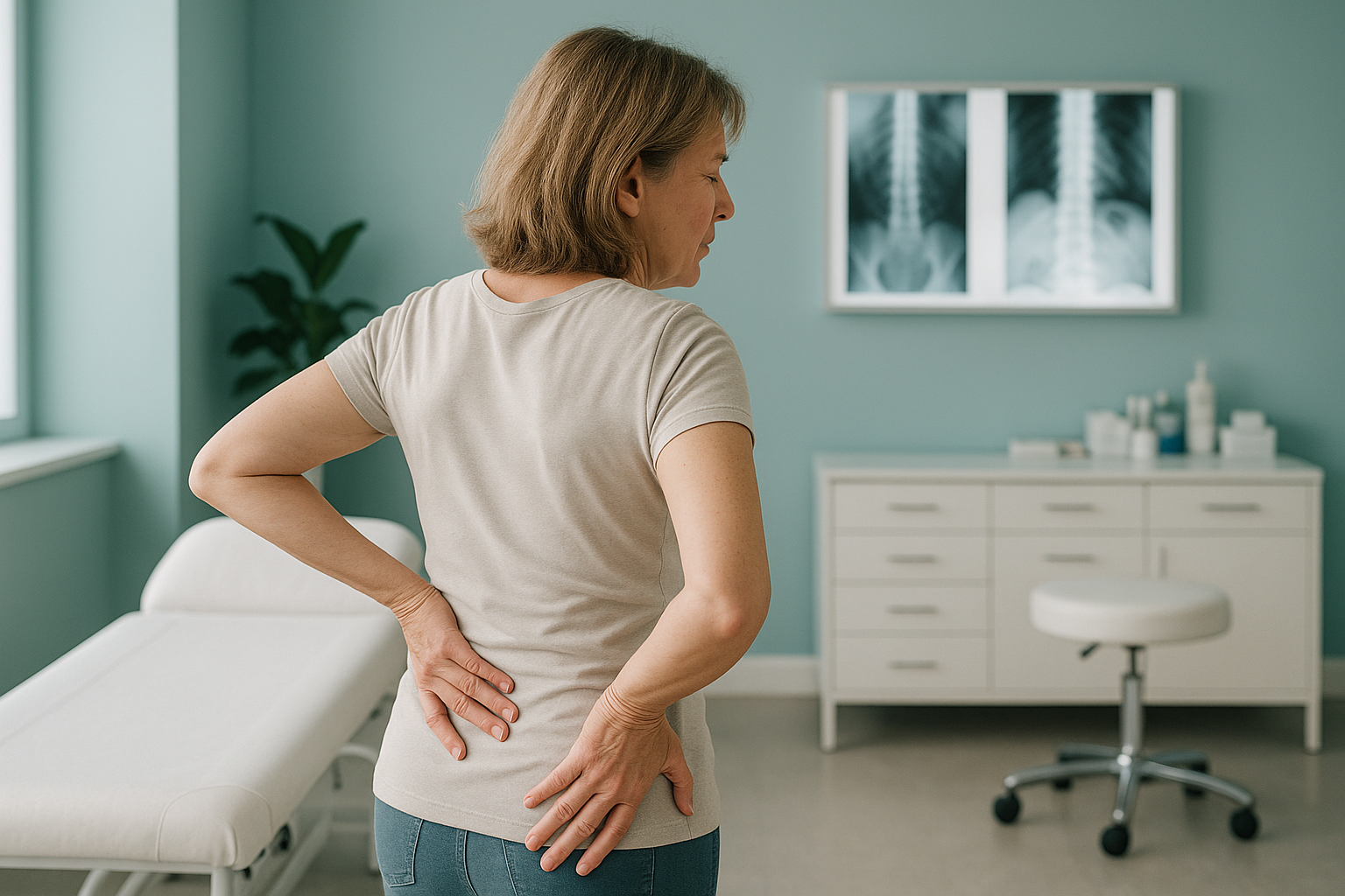 What Causes Middle Back Pain? — ScanAlign clinic illustration