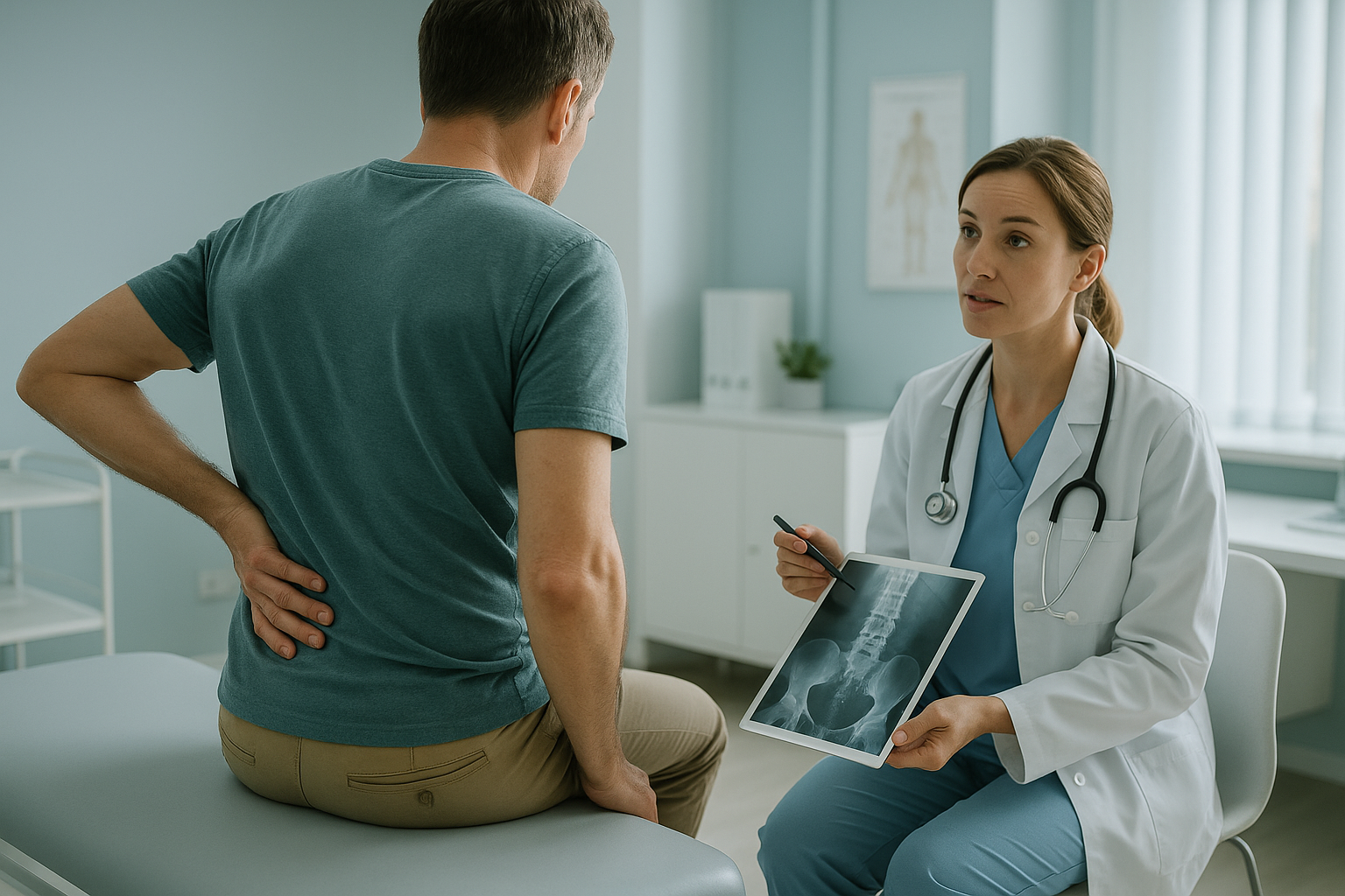How Long Should Sciatica Last Before You Get It Checked? — ScanAlign clinic illustration