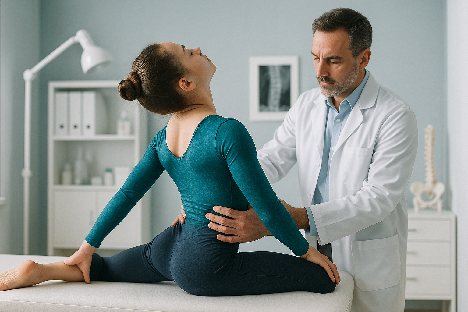 Why Do Young Gymnasts Get Back Injuries? — ScanAlign clinic illustration