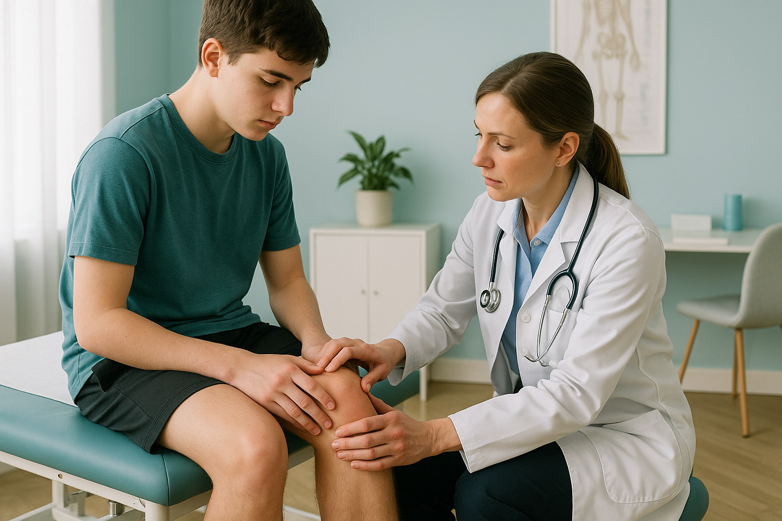What Causes Anterior Knee Pain in Teenagers? — ScanAlign clinic illustration