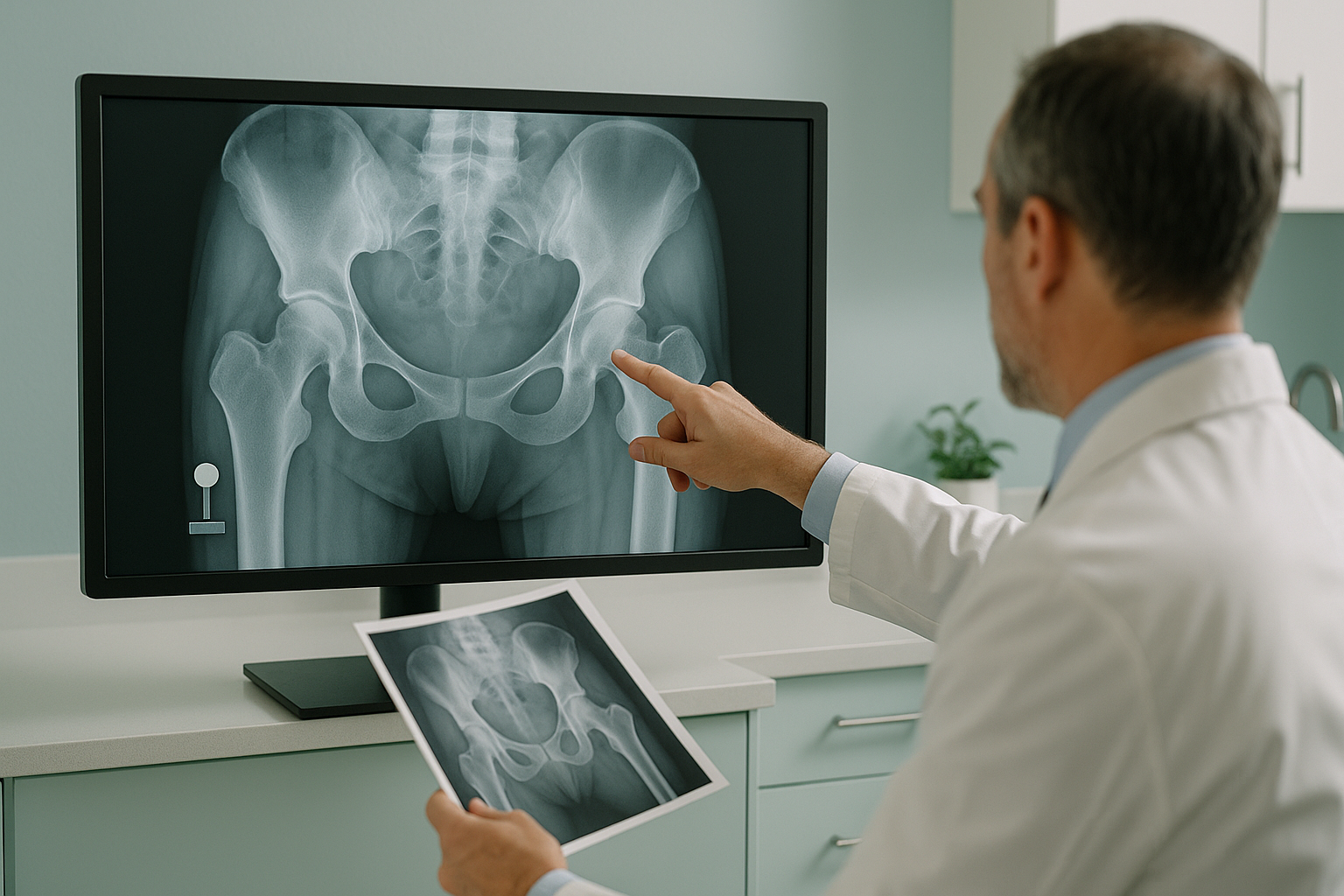 What Imaging Does a Surgeon Need to Plan a Hip Replacement? — ScanAlign clinic illustration
