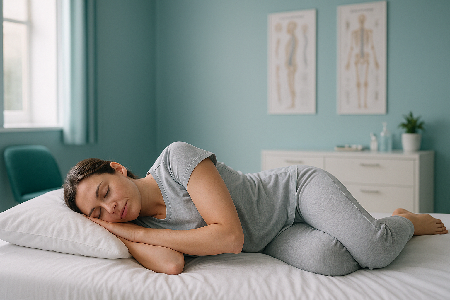 What Is the Best Sleeping Position for Your Spine? — ScanAlign clinic illustration