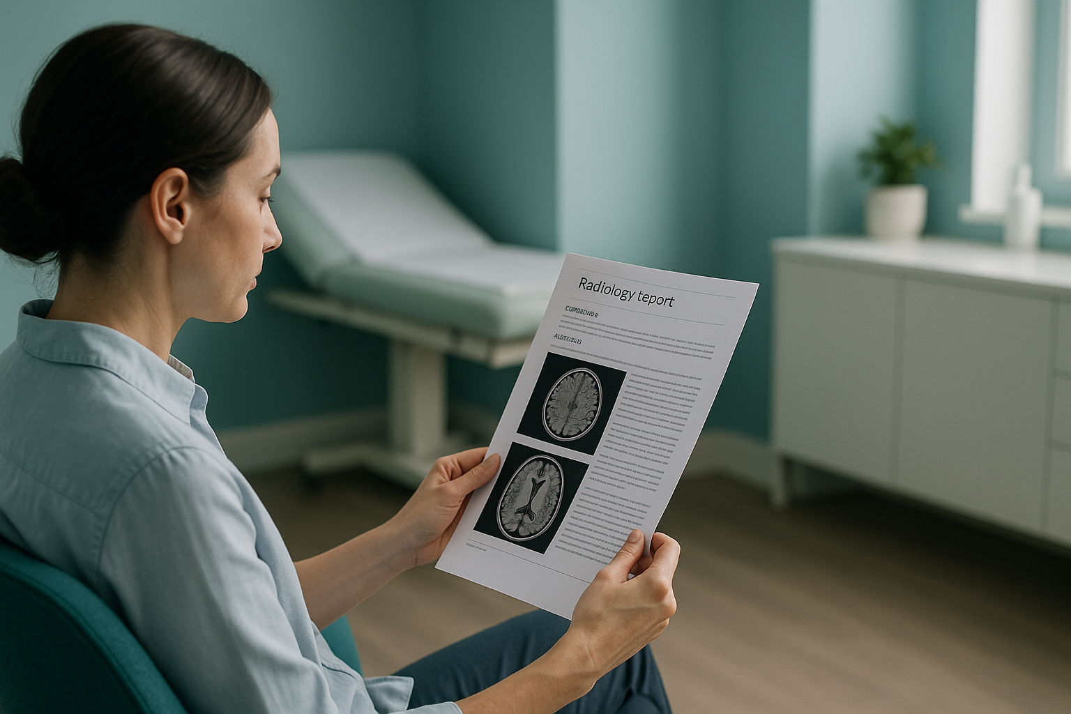 How Do You Read and Understand Your Radiology Report? — ScanAlign clinic illustration