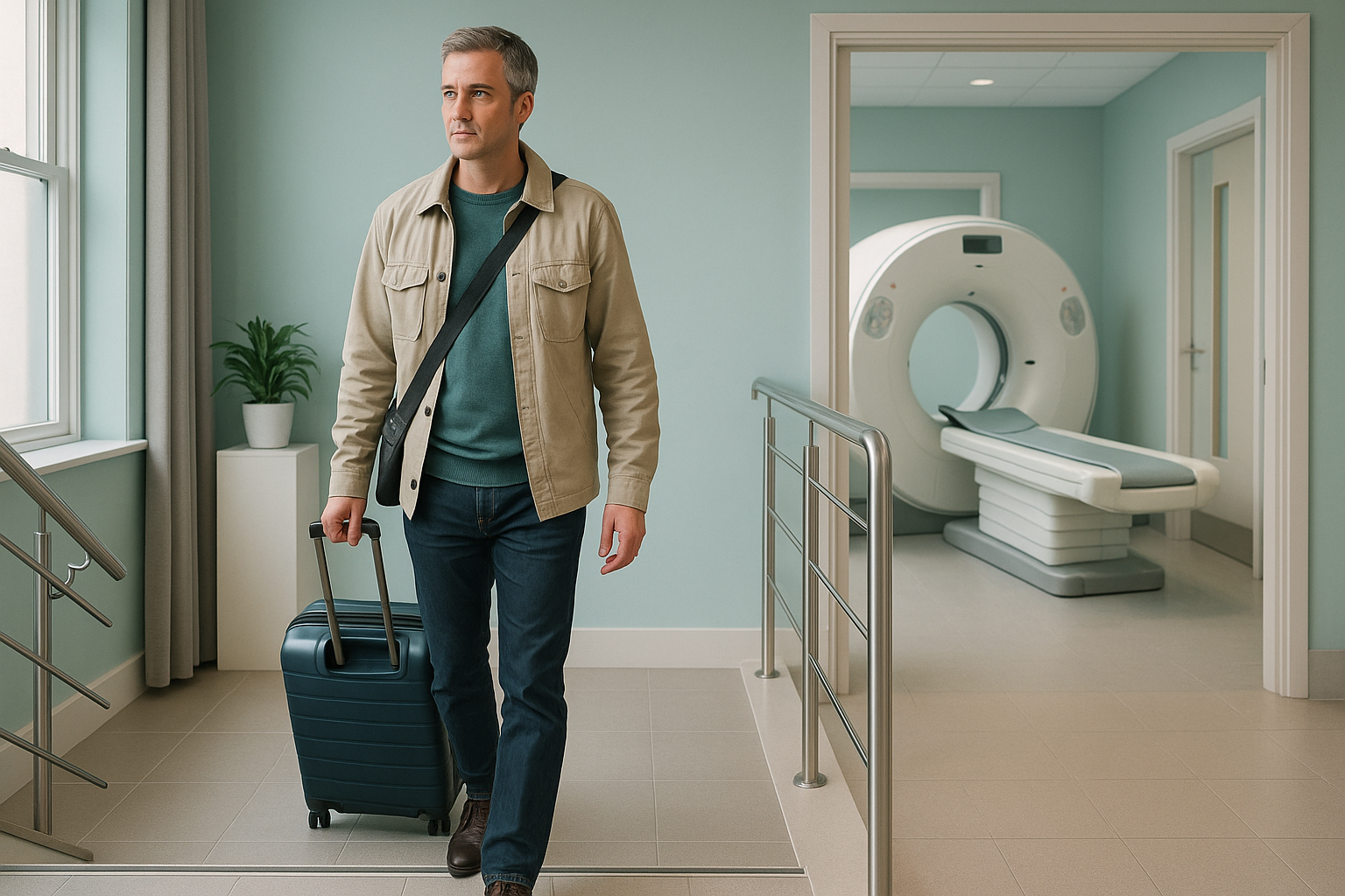 How Do You Travel to a London Clinic for a Scan? — ScanAlign clinic illustration