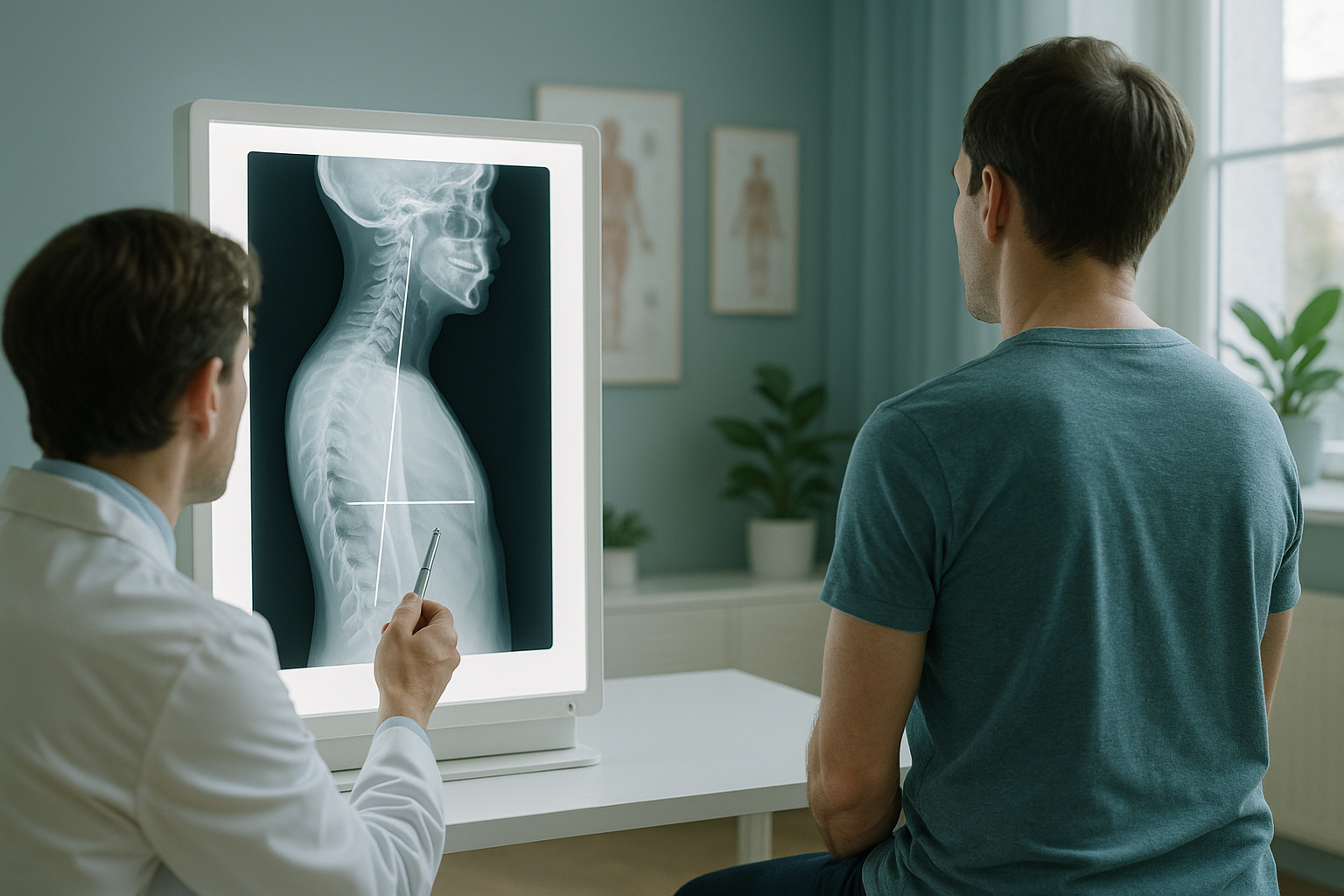 Sagittal Balance: How Your Spine Aligns Front-to-Back — ScanAlign clinic illustration