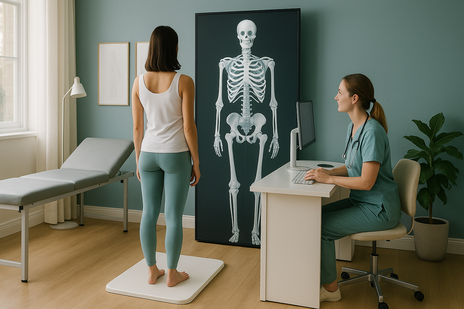 What to Expect at a Posture & Alignment Assessment — ScanAlign clinic illustration