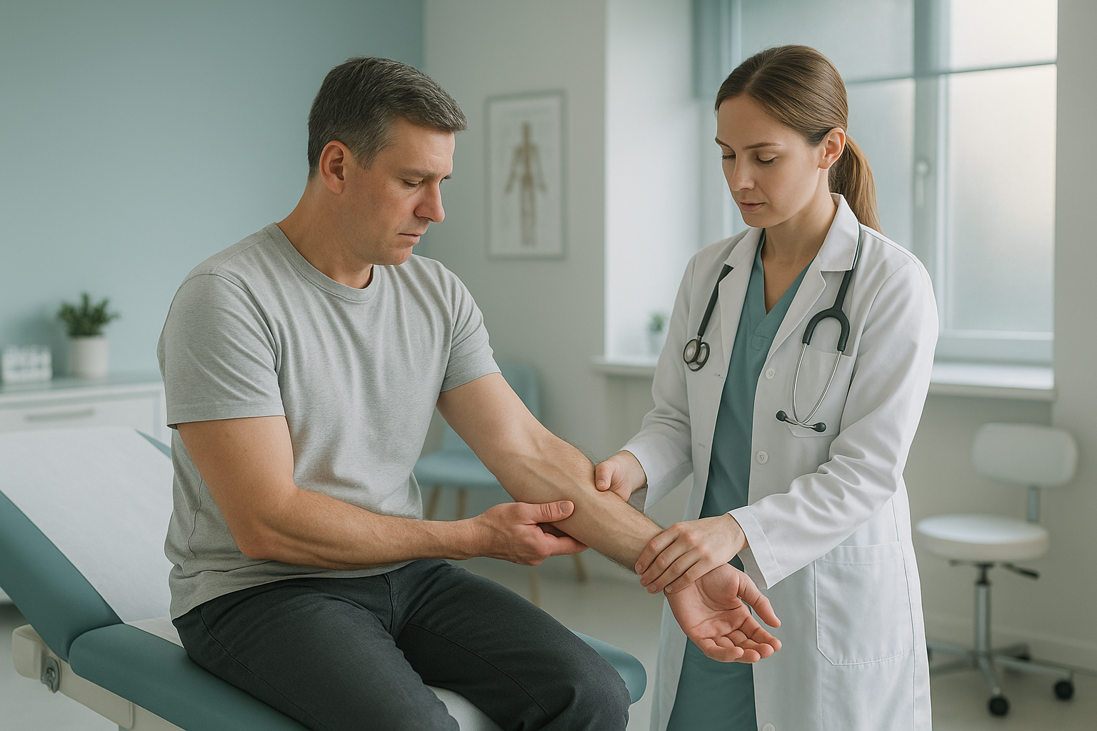 C8 Radiculopathy: Hand & Arm Symptoms — ScanAlign clinic illustration